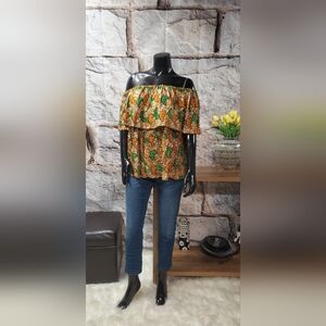 Beautiful Off-Shoulder Print Top